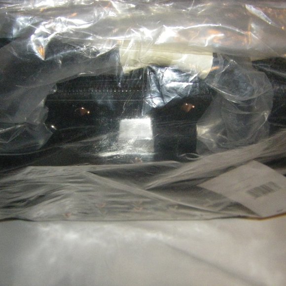 Betsey Johnson Studded Bow Satchel Bag Black Bow Studs + Keychain BB18265 NEW - Picture 12 of 14